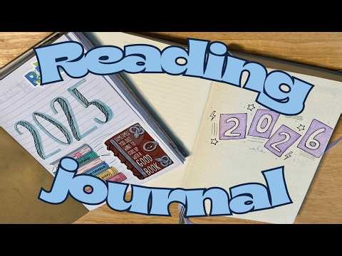 Completed 2025 Reading Journal Flip Through & 2026 Reading Journal Set Up🖊️ 📓
