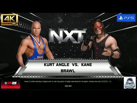 🔥 Kane vs Kurt Angle: Ruthless Brawl in WWE 2K25! 💥 No Mercy, No Rules!