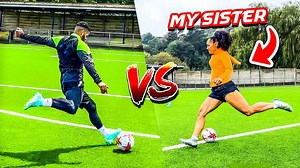 Brother versus sister in competitive football