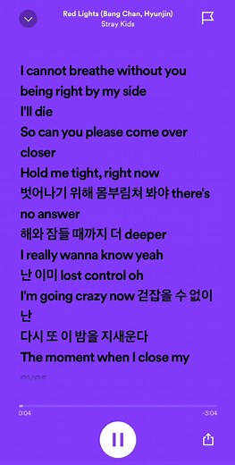 Red Lights Stray Kids Lyrics: English Text and Spotify Music Video