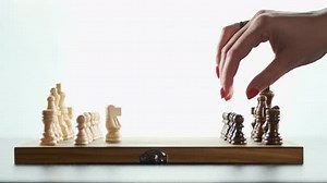 Slow motion playing chess