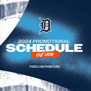 This season at Comerica Park: Giveaways EVERY Saturday, theme games, Friday Night Party in the Park and more! Mark your calendar—single-game tickets go on sale Wednesday, February 14. 🔜 Tigers.com/Promotions | Detroit Tigers