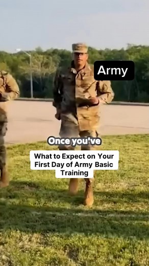 What to Expect on your First Day of Army Basic Training! #fyp #rotc #military #army #foryou #viral #airforce #navy #soldier #foryoupage #marines #tiktokviral #trump