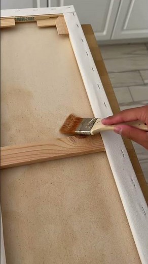 How I fixed a warped canvas #art #shorts