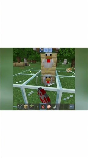 I am building a chicken killing machine ☠️😎 #gaming #shortvideo #maincraft