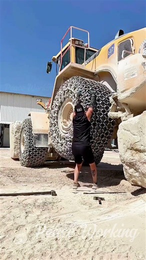 Forklift vs Giant Mining Tire ⚙️