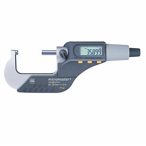 TESA 06030021 Micromaster IP54 Digital Micrometer 25-50mm (1-2") - DML