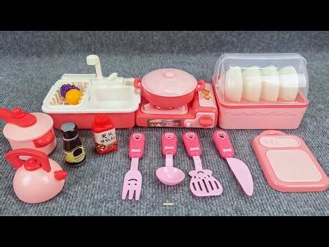 Satisfying Pink Kitchen Toy Set Unboxing & Setup