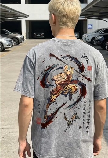 Aang enters his Avatar State—calm spirit, world-shaking power, balance on the line ⚡✨ Peaceful… until it isn’t. #Aang #AvatarTheLastAirbender #ATLA #AnimeStreetwear #AvatarState
