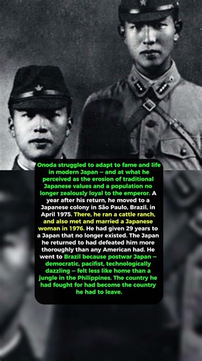 "The Man Out of Time: Why Hiroo Onoda Fled Japan After His Rescue" #history #ww2