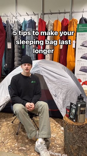 It’s almost here: the unofficial (official) start to summer. 🏕️ If your May Long plans involve getting cozy in a sleeping bag for a night under the stars, taking good care of it will help it last longer - and keep you warmer. Use these 5 tips shared by MEC Staffer Austin L. to keep your sleeping bag cozy for seasons to come. 💤 | MEC