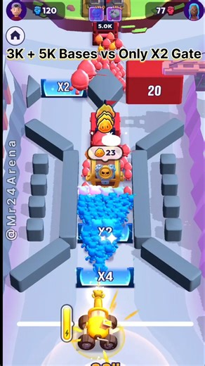 3K + 5K Bases vs Only X2 Gate… This Level Looked Impossible 😳 Mob Control Level 53 🔥 #shorts