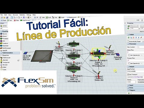 TUTORIAL FLEXSIM #2 (Versión 2025): Cómo hacer una LÍNEA de PRODUCCIÓN en Simulación de FlexSim