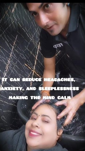 A simple head massage is enough to give you deep relaxation,it reduce tensions❤️🌹👍