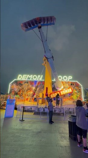 The Demon Loop on Atlantic City Pier! #scary #amusement #boardwalk