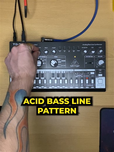 Creating Acid Bassline Patterns with Behringer TD3