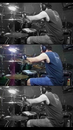 REPENTLESS 2🥁🤘 #shorts #slayer #davelombardo #paulbostaph #jondette #drumcover #repentless