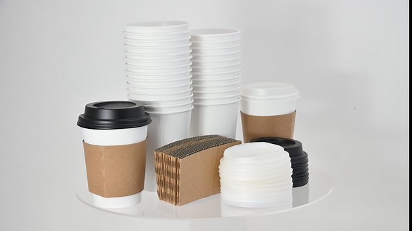 Stock Your Home (100-Count) Disposable Coffee Cup Lids in White for 10, 12, 16, 20, and 24 oz Standard Paper Hot Cups or 8-ounce Squat Cups, Dome Lid for To-Go Beverages, Espresso, Tea, Hot Chocolate