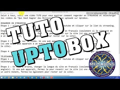 TUTO : Comment télécharger et regarder en STREAMING sur Uptobox
