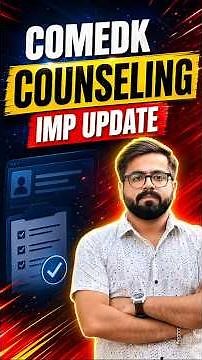 COMEDK Counselling 2026: Step-by-Step Process, Fees, Documents Full Guide