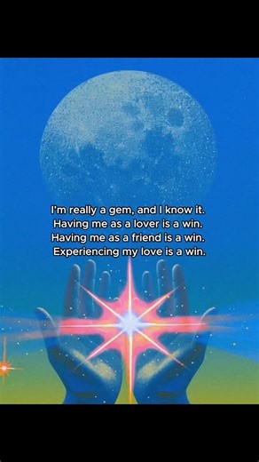 The moment you truly internalize your value, your energy shifts. I am a gem, not because of external praise, but because I know my heart is pure, my love is intentional, and my energy is protected. This knowledge is the foundation of my peace and my standard. Therefore, having me as a lover is a win. Having me as a friend is a win. Every experience of my love is a gain. This is the truth. #IAmAGem #SelfWorthDeclaration #ConfidenceBoost #KnowYourWorth #HighStandards #SelfLoveJourney #VibrateHighe