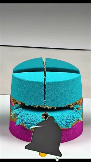 Ultra-satisfying sand box cutting ASMR 🟫🔪Headphones recommended 🎧#sandasmr #sandcuttingasmr#shorts