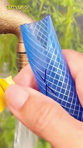 Smart technique for attaching a hose to a water faucet using simple tools #shorts