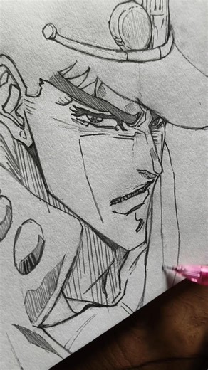 how to draw jojo #anime#anineart#jojosbizzareadventure #jjba