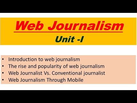 Introduction to Web Journalism| MAJMC| @gyanchannel755 | #Journalism # Public relation @Gyan channel