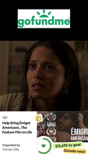 Émigré Americana on Instagram: "From Émigré/Americana — a story about belonging, resilience, and the power of seeing ourselves on screen. We’re raising funds to bring the feature film to life — and every single dollar gets us closer. 🎬 💛 Donate now via the GoFundMe link in bio and be part of this next chapter. You can also watch the full short on Kinema (link in bio) — all proceeds go toward making the feature. #EmigreAmericana #SupportIndieFilm #MouzamMakkar #UsmanAlly #ShortFilm #GoFundMe #I