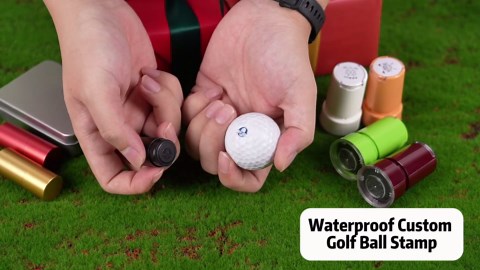 Custom Golf Ball Stamp, Personalized Golf Ball Marker Stamp, Waterproof Golf Ball Stamper with Monogram, Create a Unique Mark on Golf Balls, Golf Accessories Gifts for Father Men Golfers