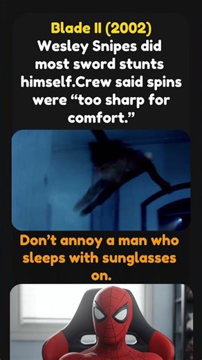 Blade II (2002), Who dodged the blade first 🗡️😨 #hollywood #marvel #avengers