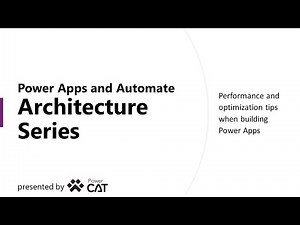 Performance and optimization tips when building Power Apps