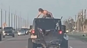 Man Twerks on Top of Moving Jeep Seconds Before Brutal Spring Break Crash