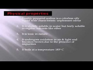 Preparation, Properties and uses of aniline