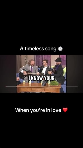 Acapella along with the Gibbs from Bee Gees joined by a former TV host #beegees #fyp #howdeepisyourlove #acapella #trending