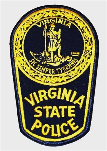 Virginia State Police VA Police Patch State Seal Sword Yellow Black 5.75 Inch Embroidered Law Enforcement Collectible Badge - Etsy
