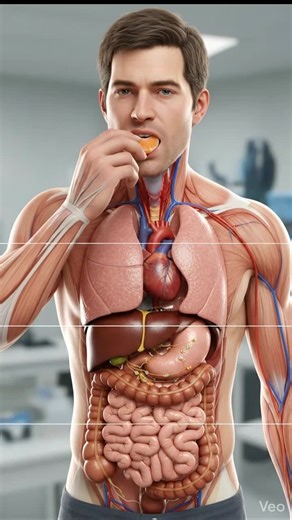 What happens while you eat Pomelo inside of your body? #humanbody #anatomy #health #sciencetok #aiart