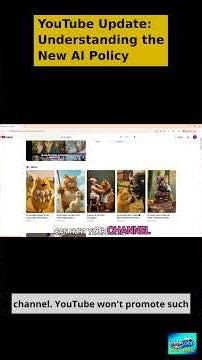 YouTube Update Understanding the New AI Policy #shortclips #AI #viralvideo