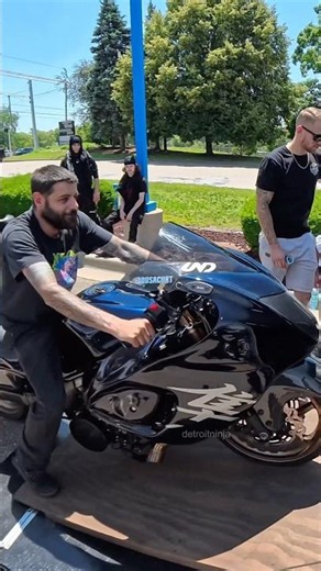Turbo Hayabusa 386 hp dyno pull