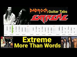 More Than Words - Extreme - Acoustic Guitar TABS Lesson