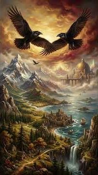 Hugin and Munin: Odin's Spy Ravens #mythology