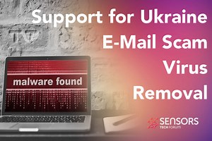 Support for Ukraine E-Mail Scam Virus Removal Guide [Free]
