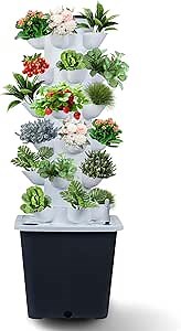 30 Plant Indoor hydroponics Growing System with Pump - Indoor herb Garden, hydroponics Tower Growing System kit for Vegetables (no seedlings Included)
