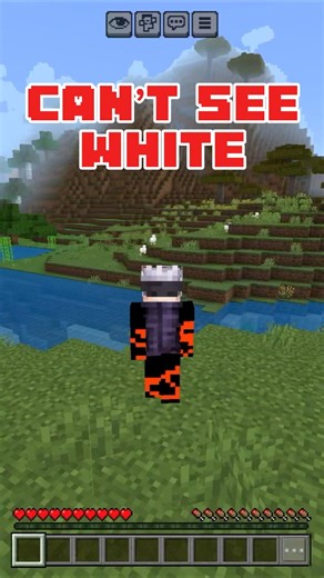 Minecraft but I can’t see white #minecraft #minecraftgameplay