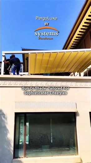 Luxury Retractable Fabric Pergola | Pergoluxe Outdoor Shade System for Modern Homes