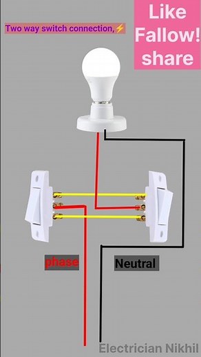 How to wire a 2-way switch easily! 💡