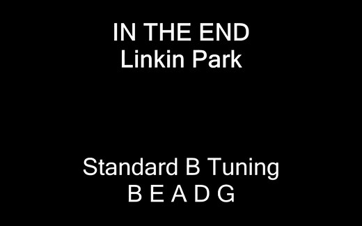 [Bass]in the end贝斯演奏，附谱
