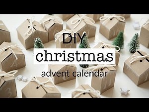 DIY Christmas advent calendar + free printable template