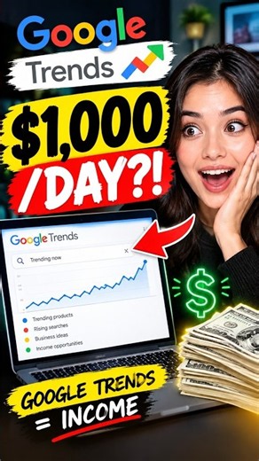 How to Make $1,000/Day With Google Trends 🤯 #makemoneyonline #chatgpt #sidehustle #web3 #ethereumg